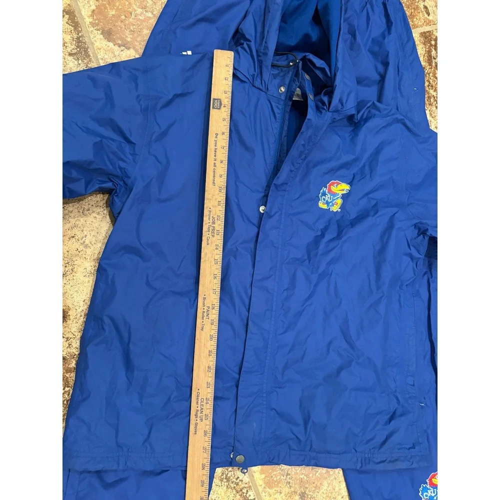 Adidas Kansas Jayhawks Track Suit Mens Large Blue Jacket Pants Set Basketball